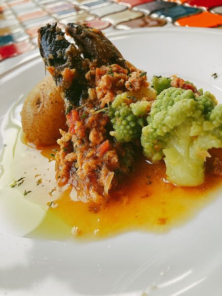 イワシと野菜の軽い煮込み サンバル仕立て