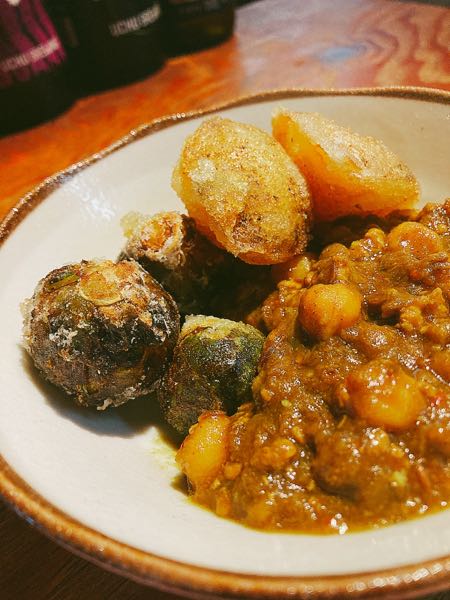 ヒヨコ豆と鶏ひき肉のスパイスカレー