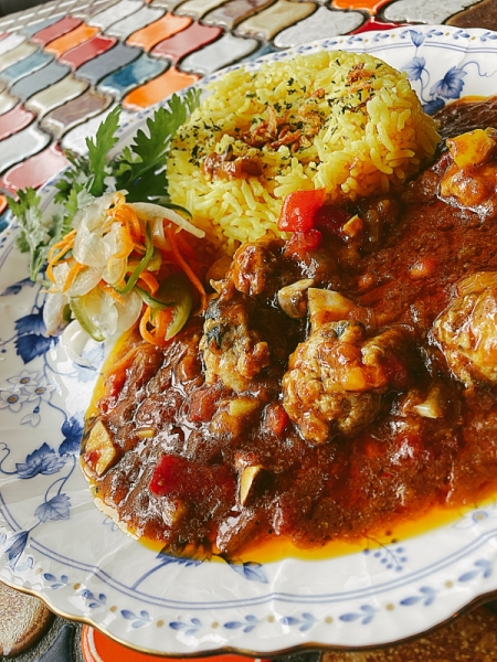 肉団子のトマトサルサカレー