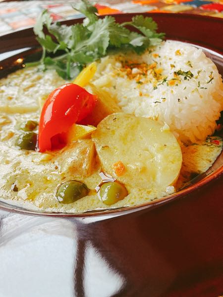 彩り野菜のグリーンカレー