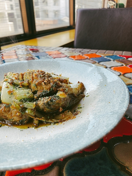 肉団子と白菜のレッドカレー炒め