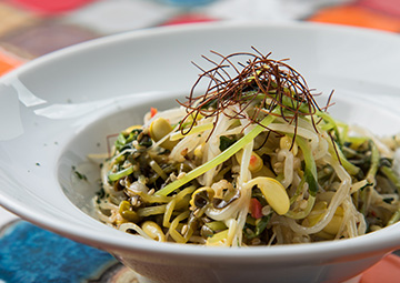 豆もやしと豆苗のエスニックナムル